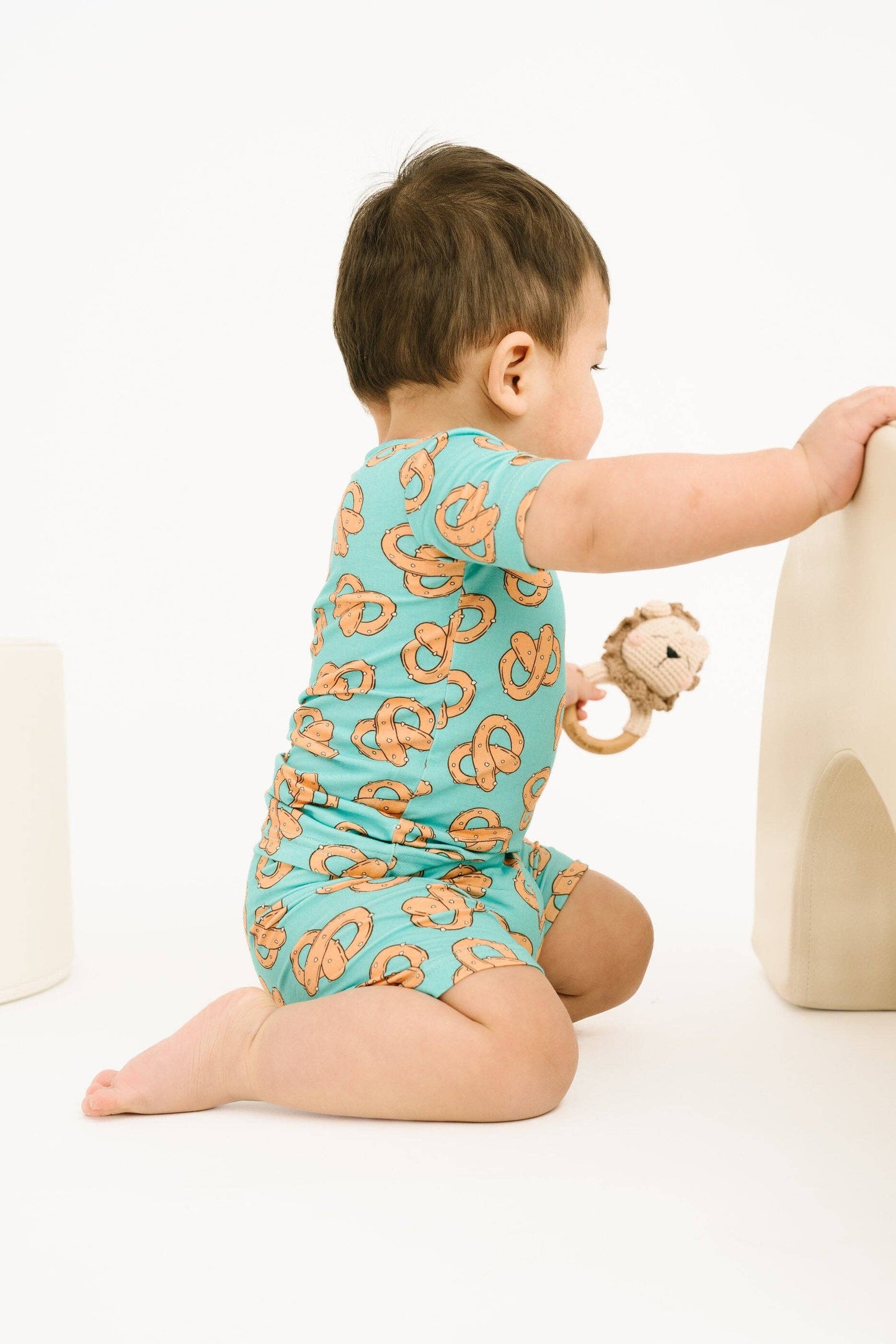 Pretzel Party Bamboo Shorts Set