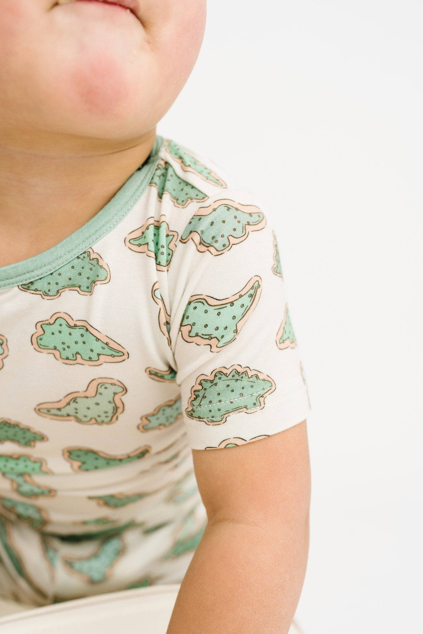 Dino Cookie Bamboo Shorts Set