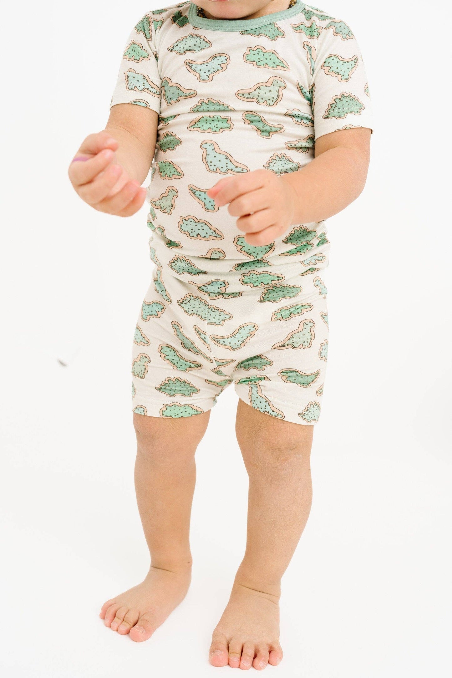 Dino Cookie Bamboo Shorts Set