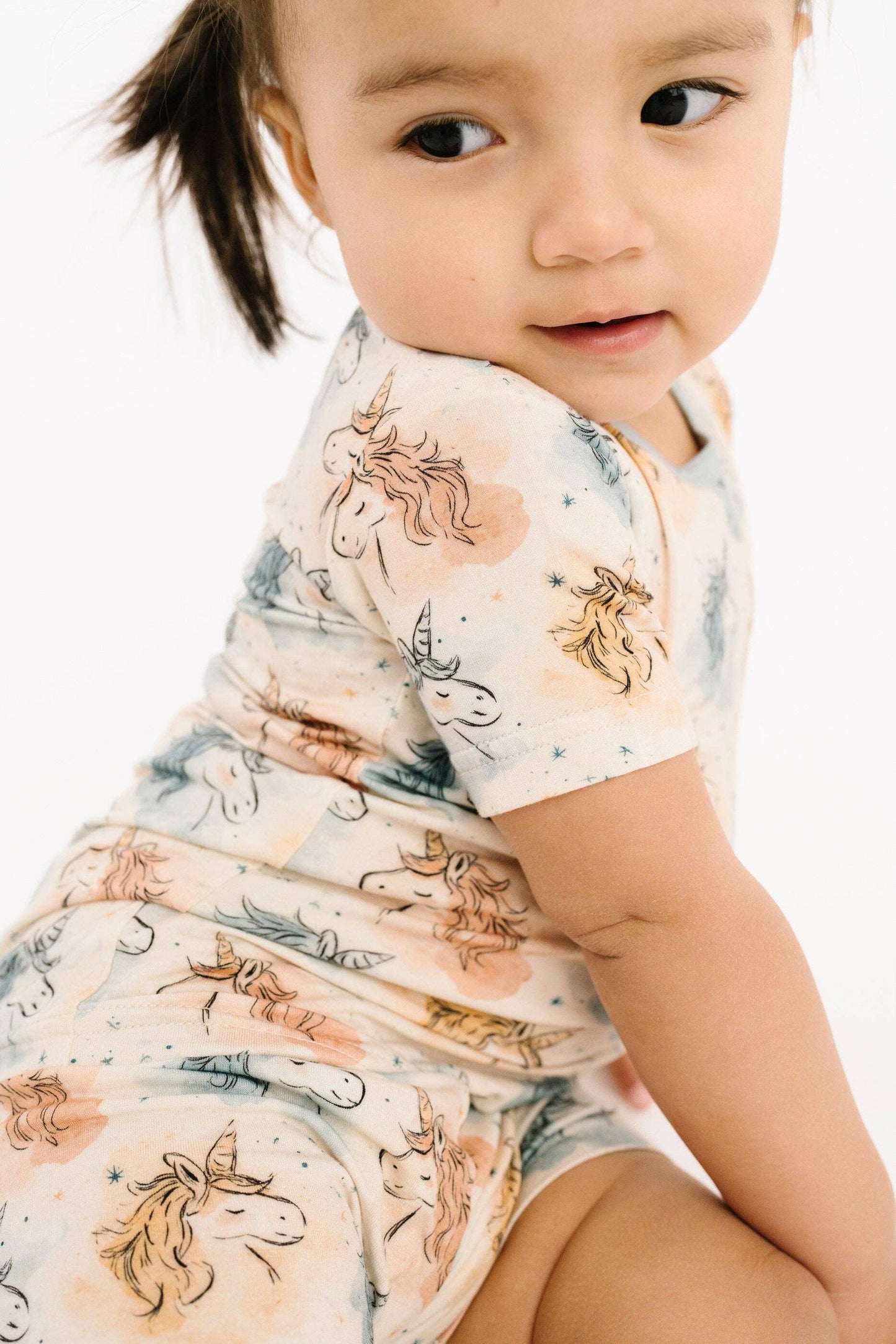 Stardust Unicorn Bamboo Shorts Set