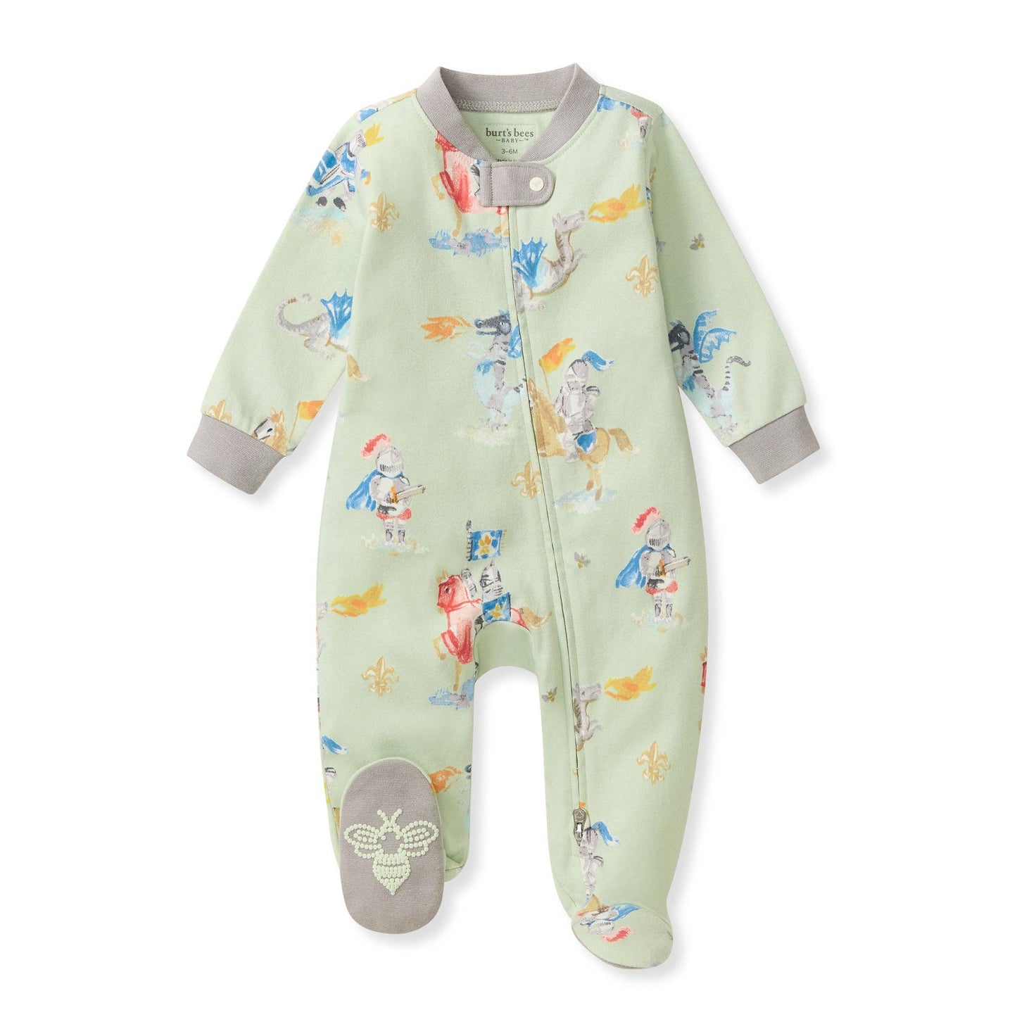 Knight & Dragons Organic Cotton Sleep & Play Footed