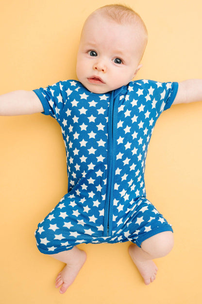 Retro Stars Bamboo Short Romper