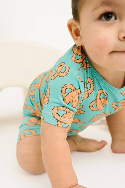 Pretzel Party Bamboo Shorts Set
