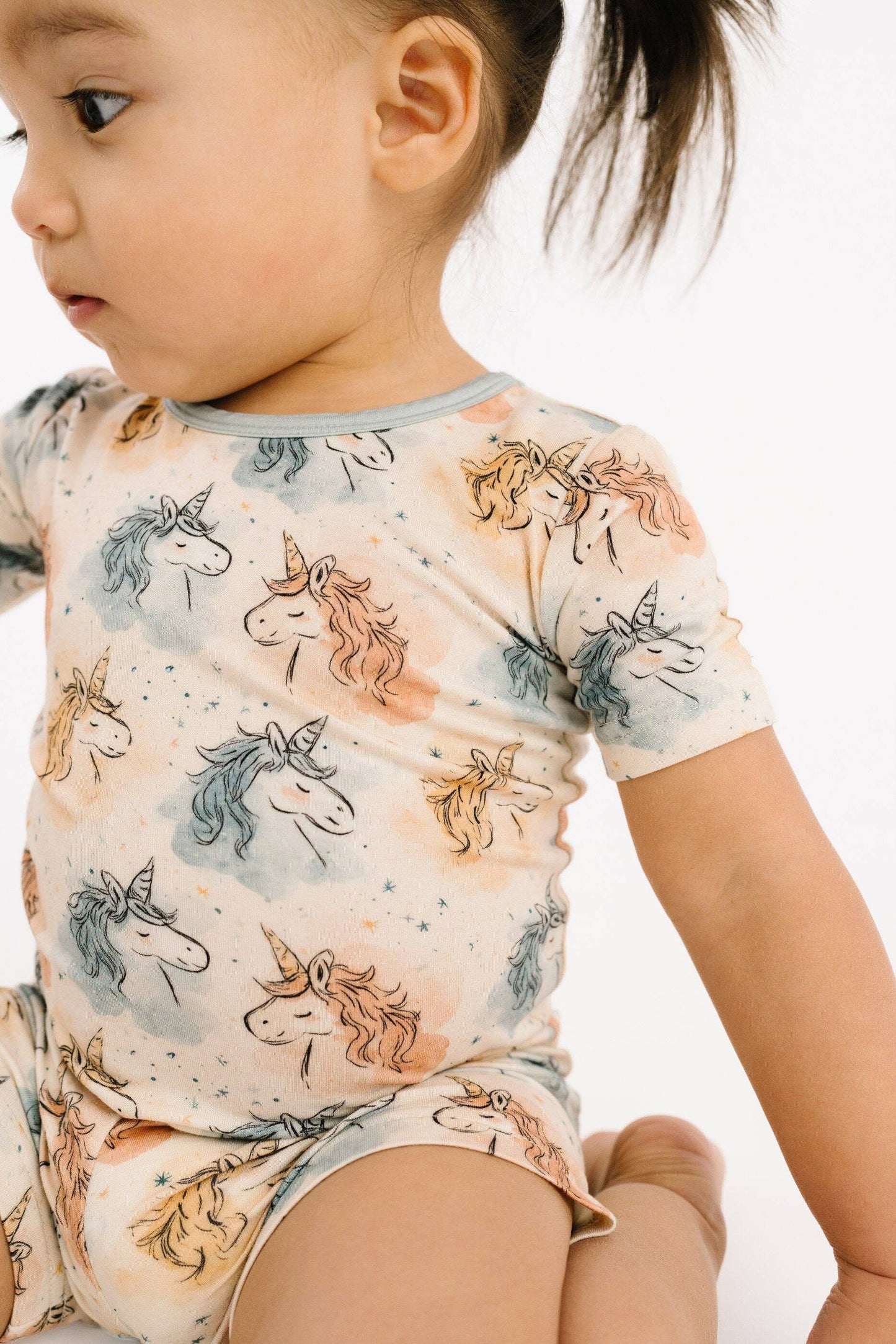 Stardust Unicorn Bamboo Shorts Set