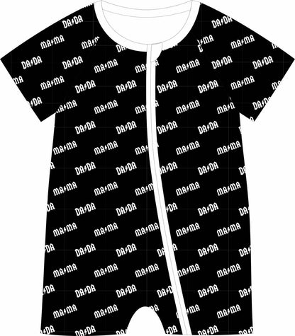 Lightning Bolts Short Bamboo Romper