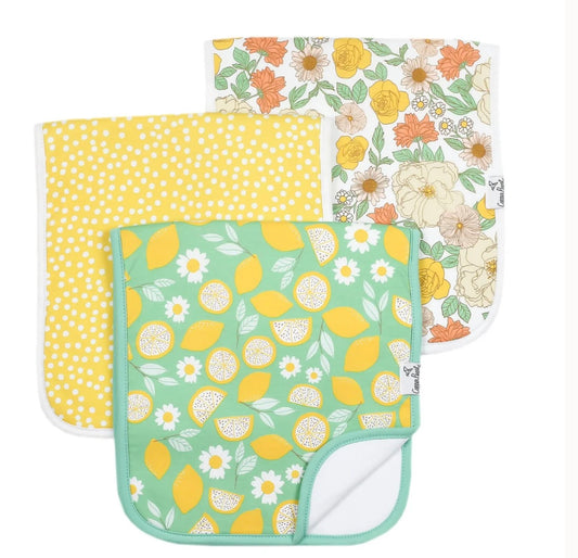 Lemon Burp Cloth Set (3-Pack)