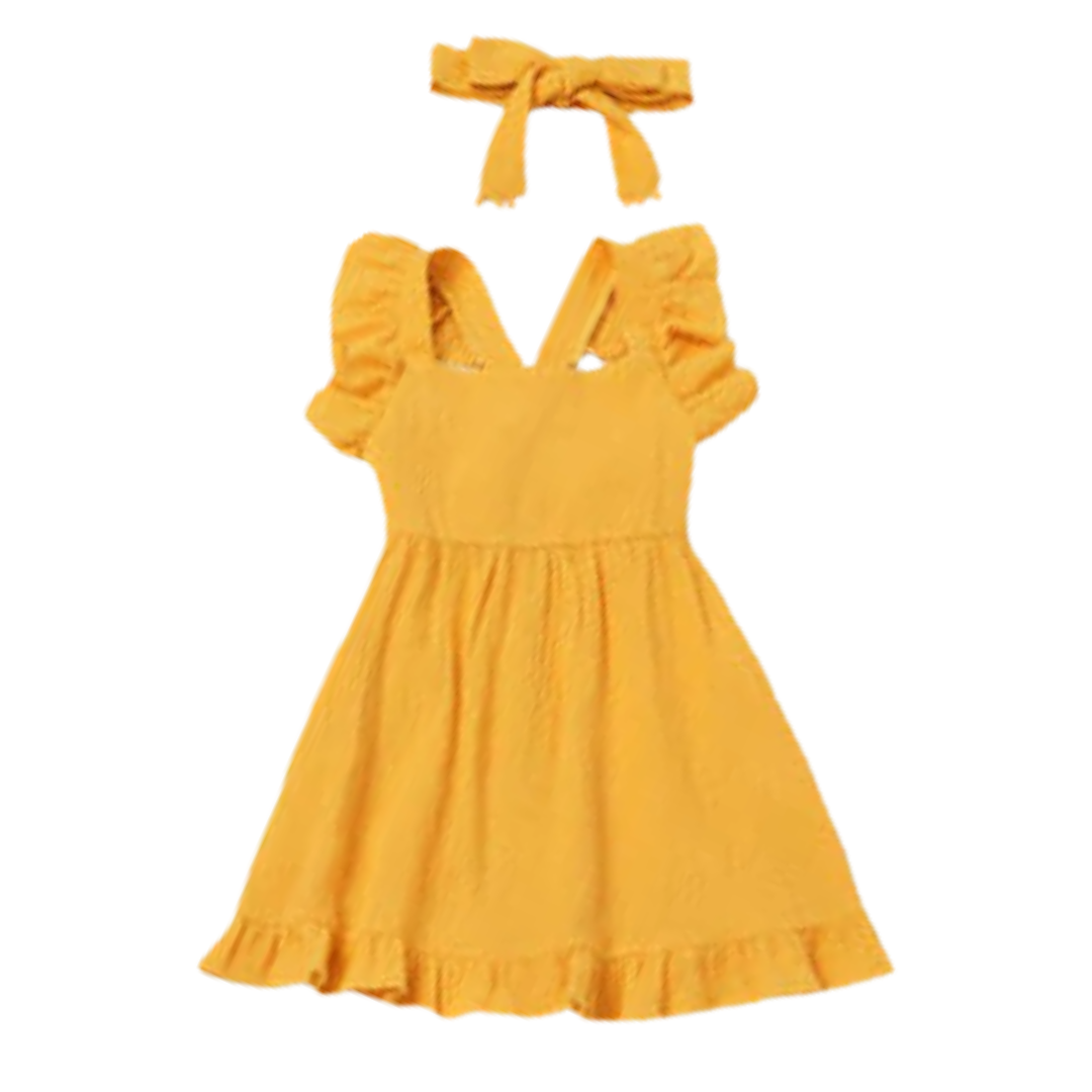 Yellow Ruffled Dress