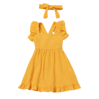 Yellow Ruffled Dress