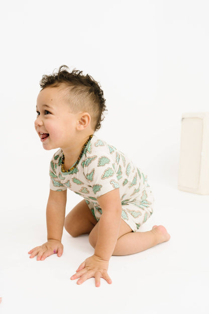 Dino Cookie Bamboo Shorts Set