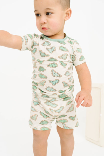 Dino Cookie Bamboo Shorts Set