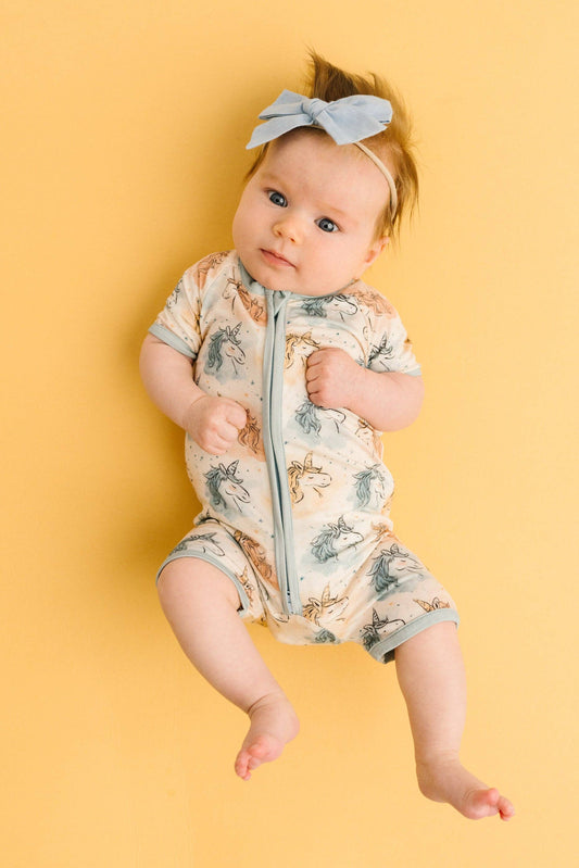 Stardust Unicorn Bamboo Short Romper
