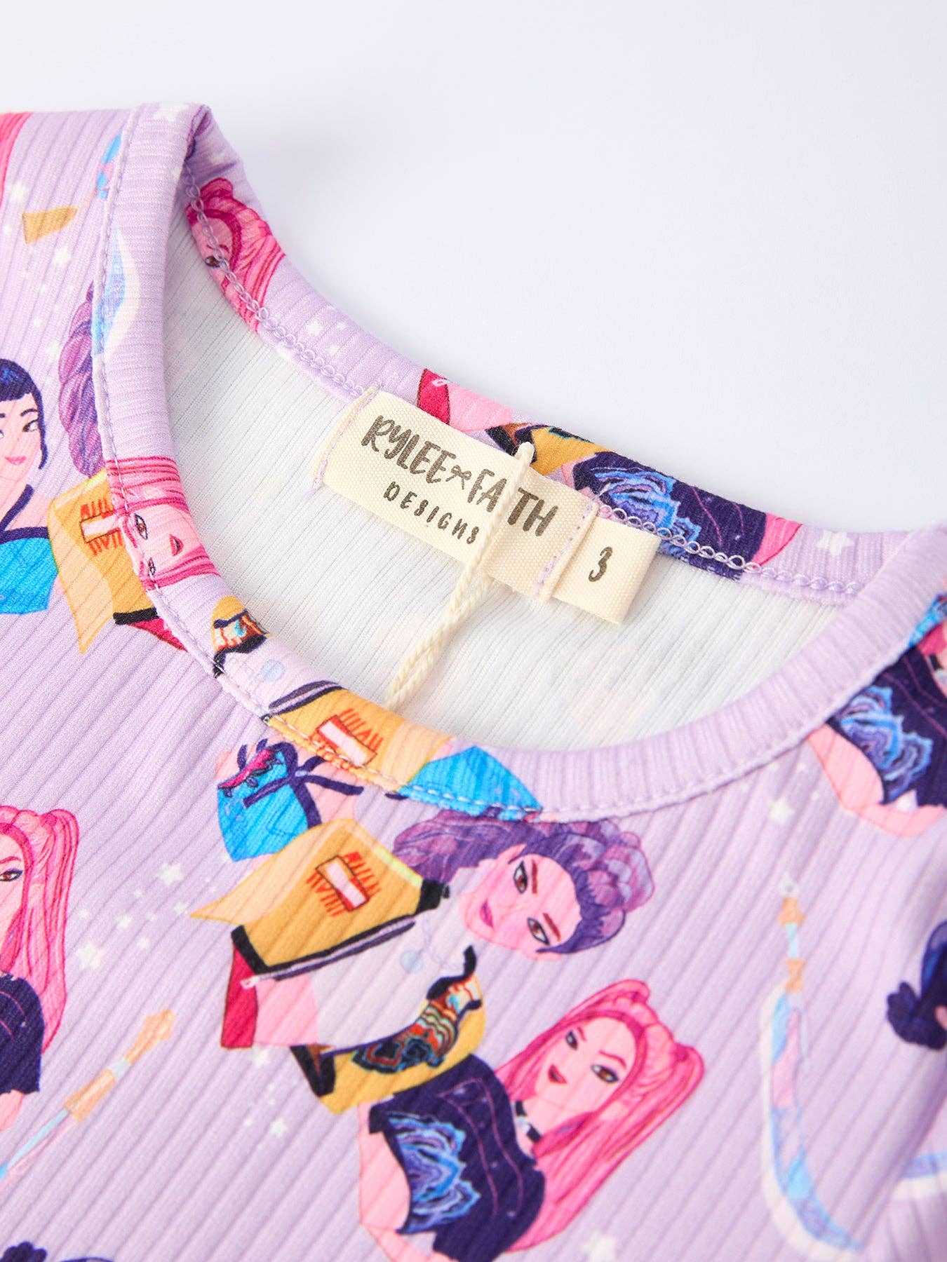 Girls Hunter Purple Long Sleeve Lounge Set