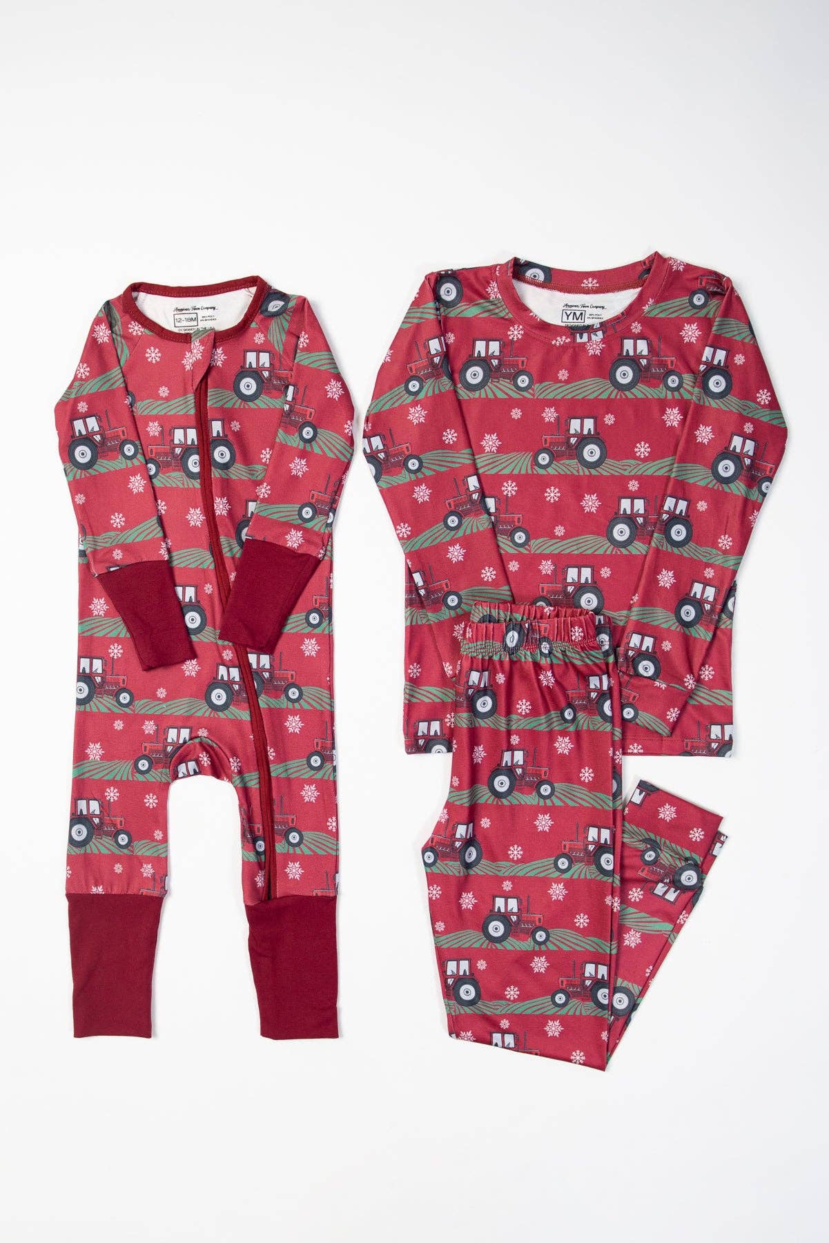 Red Tractor Christmas Baby Zippy