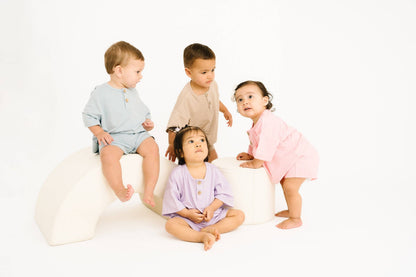 Peony Bamboo Button Slouchy Set
