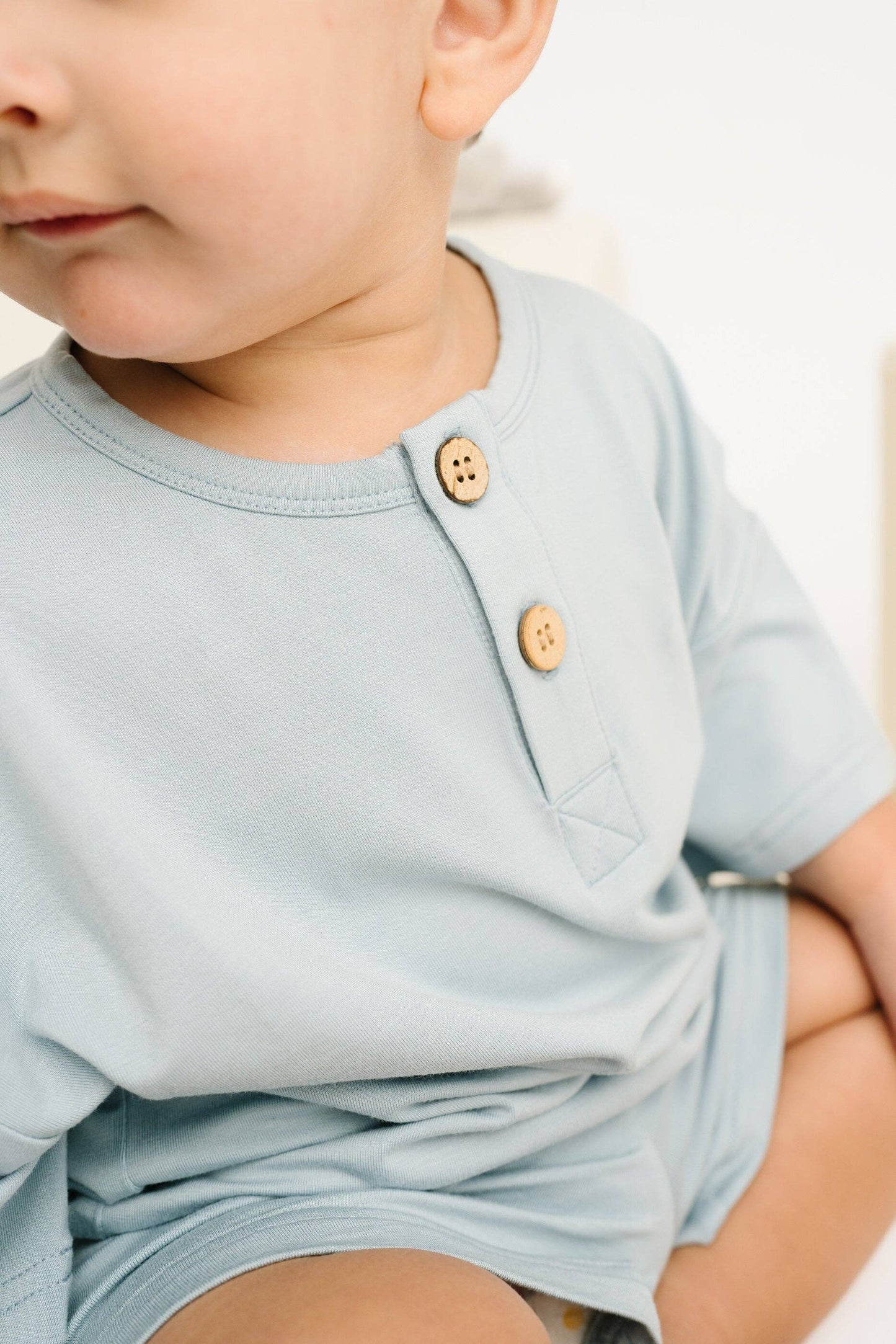 Ocean Bamboo Button Slouchy Set