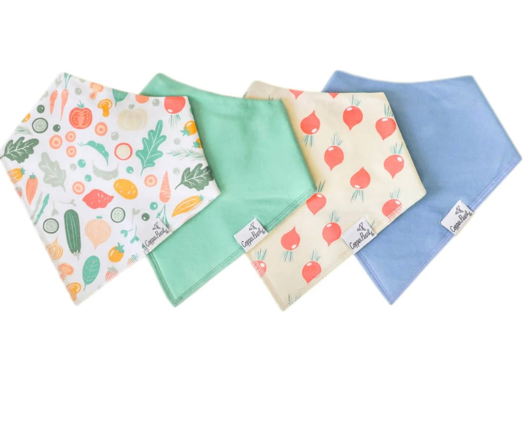 Veggies Bandana Bib Set (4-Pack)