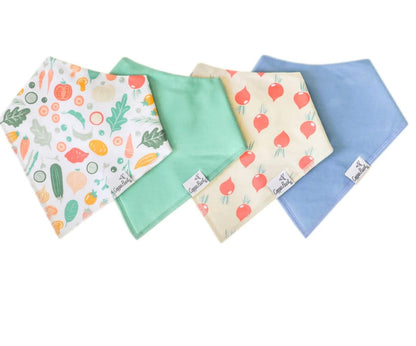 Veggies Bandana Bib Set (4-Pack)