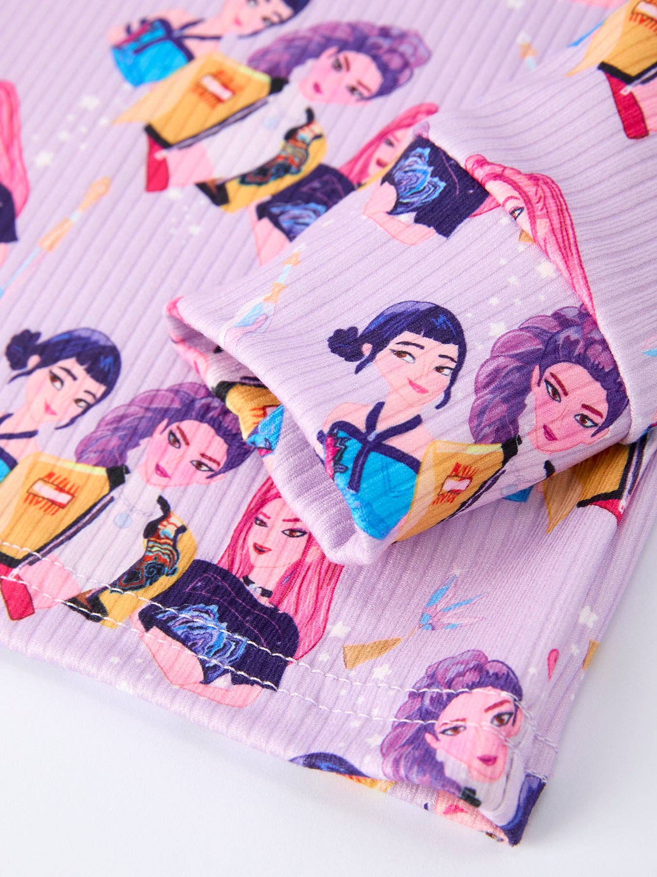 Girls Hunter Purple Long Sleeve Lounge Set