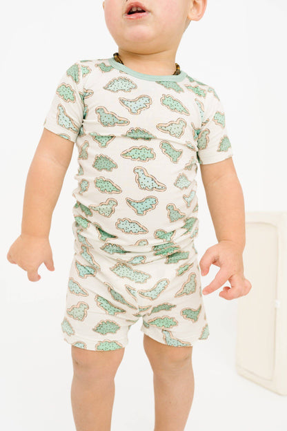 Dino Cookie Bamboo Shorts Set