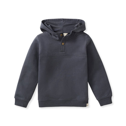 Button Placket Hoodie