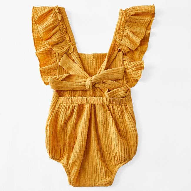 Yellow Ruffled Romper