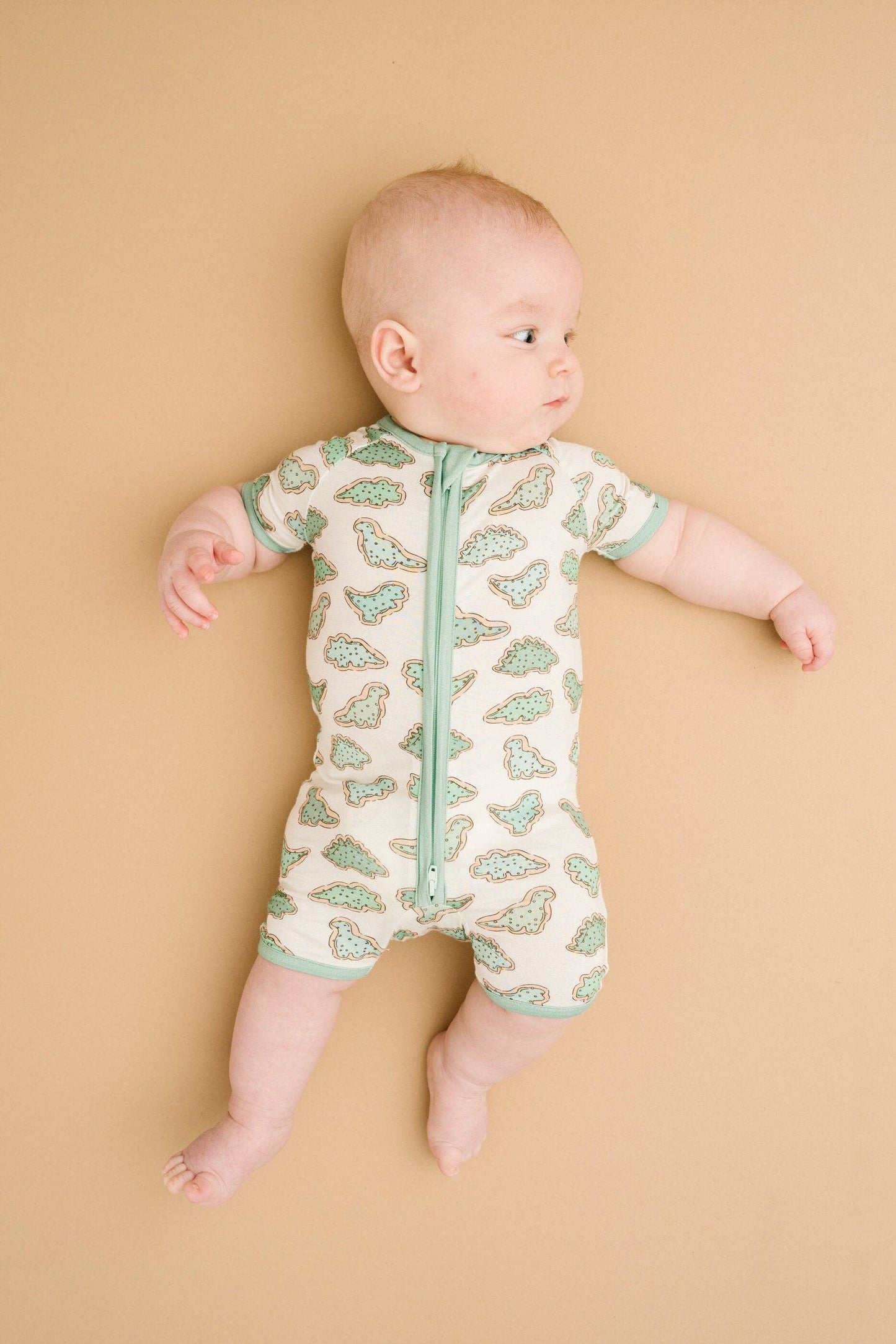 Dino Cookie Bamboo Short Romper