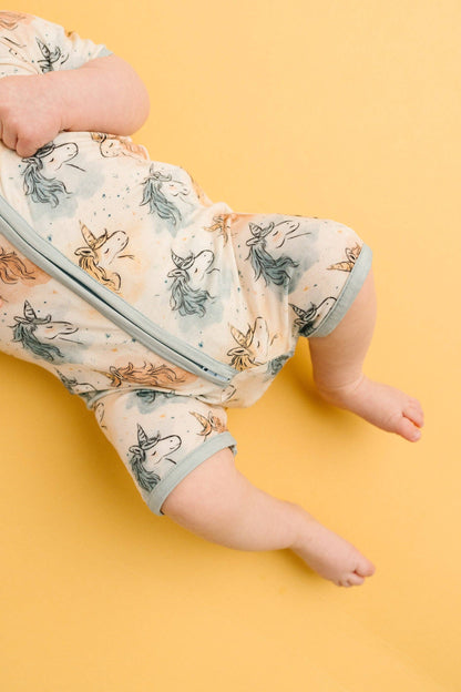 Stardust Unicorn Bamboo Short Romper