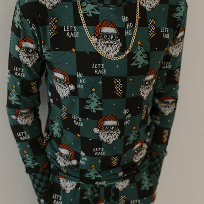 Let's Race Santa Toddler & Youth Pajamas *PREORDER*