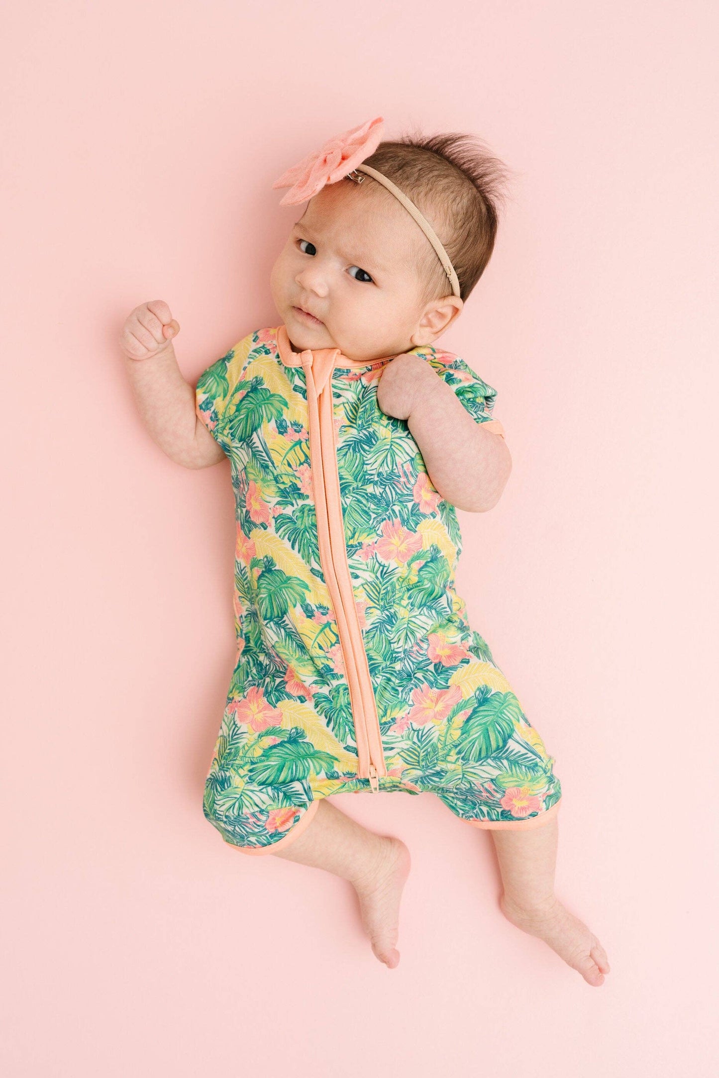 Tropical Bloom Bamboo Short Romper