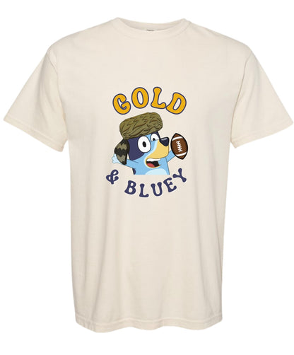 GOLD & BLUE-Y Adult T-Shirt