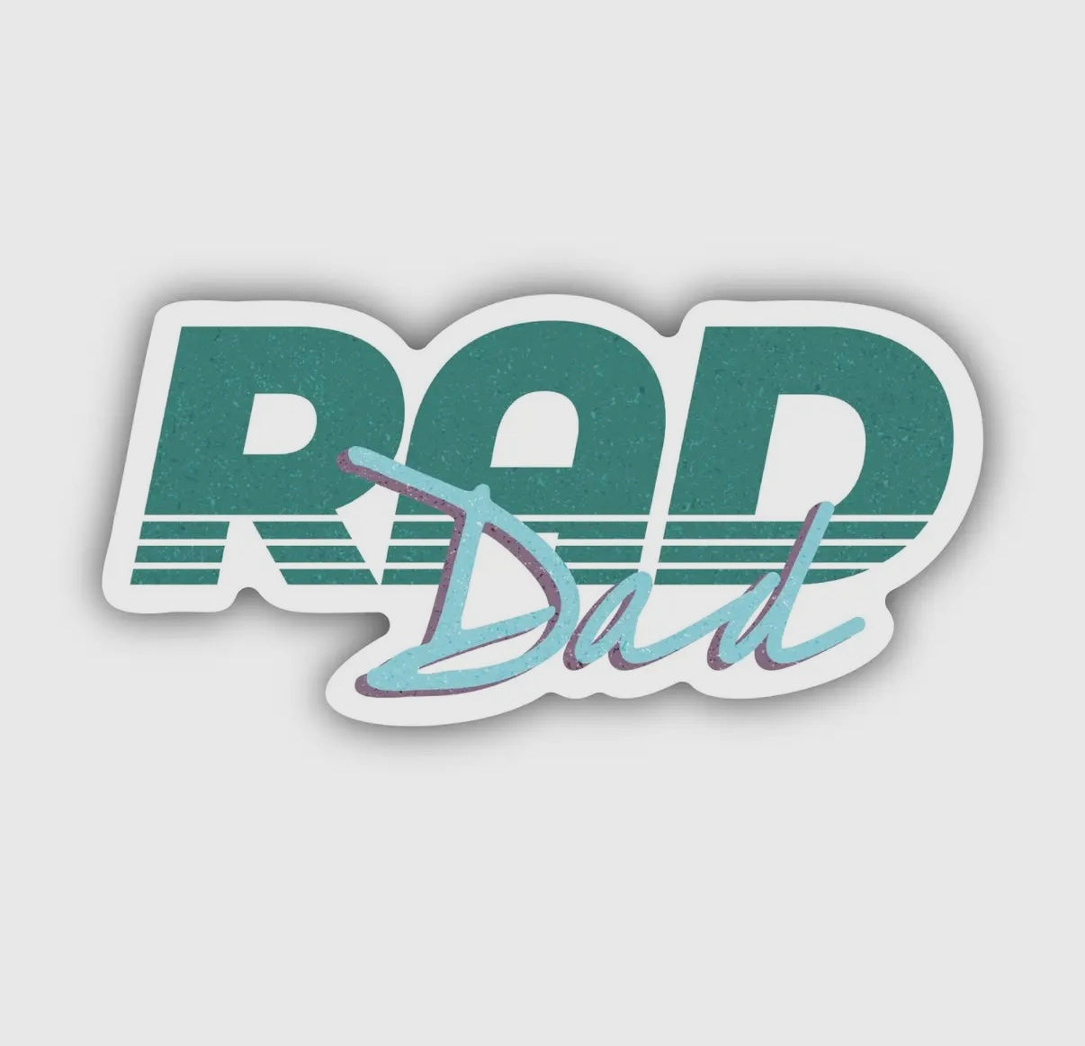 Rad Dad Green Sticker