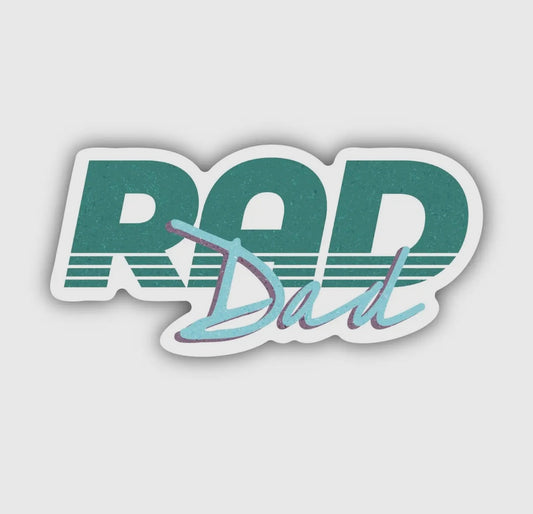 Rad Dad Green Sticker