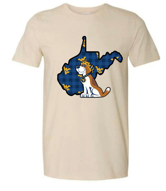 Blue Mountaineer Pup Adult T-Shirt