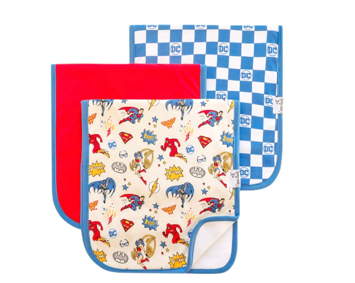 Justice League™ Premium Burp Cloths