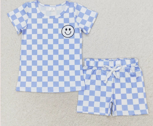 Blue Checkered Outfit