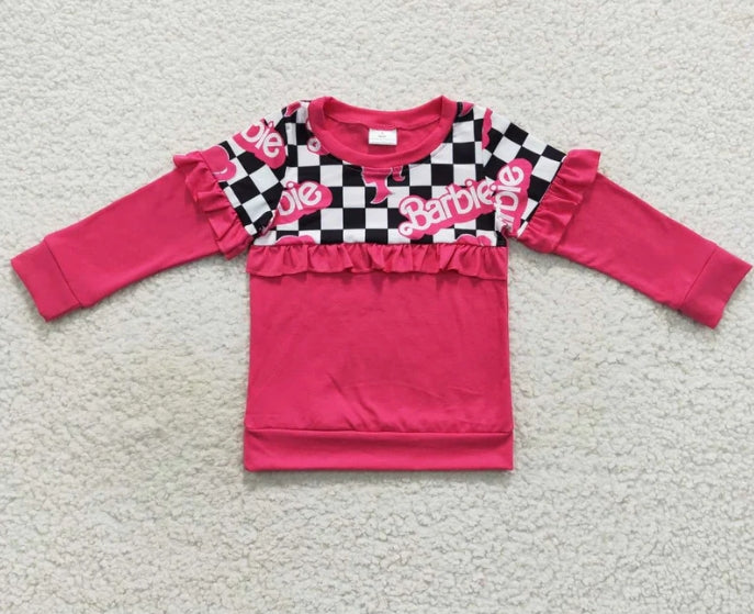 B-A-R-B-I-E Ruffled Long Sleeve