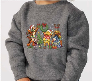 Honey Bear Christmas Toddler Crewneck