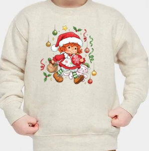 Strawberry Christmas Toddler Crewneck