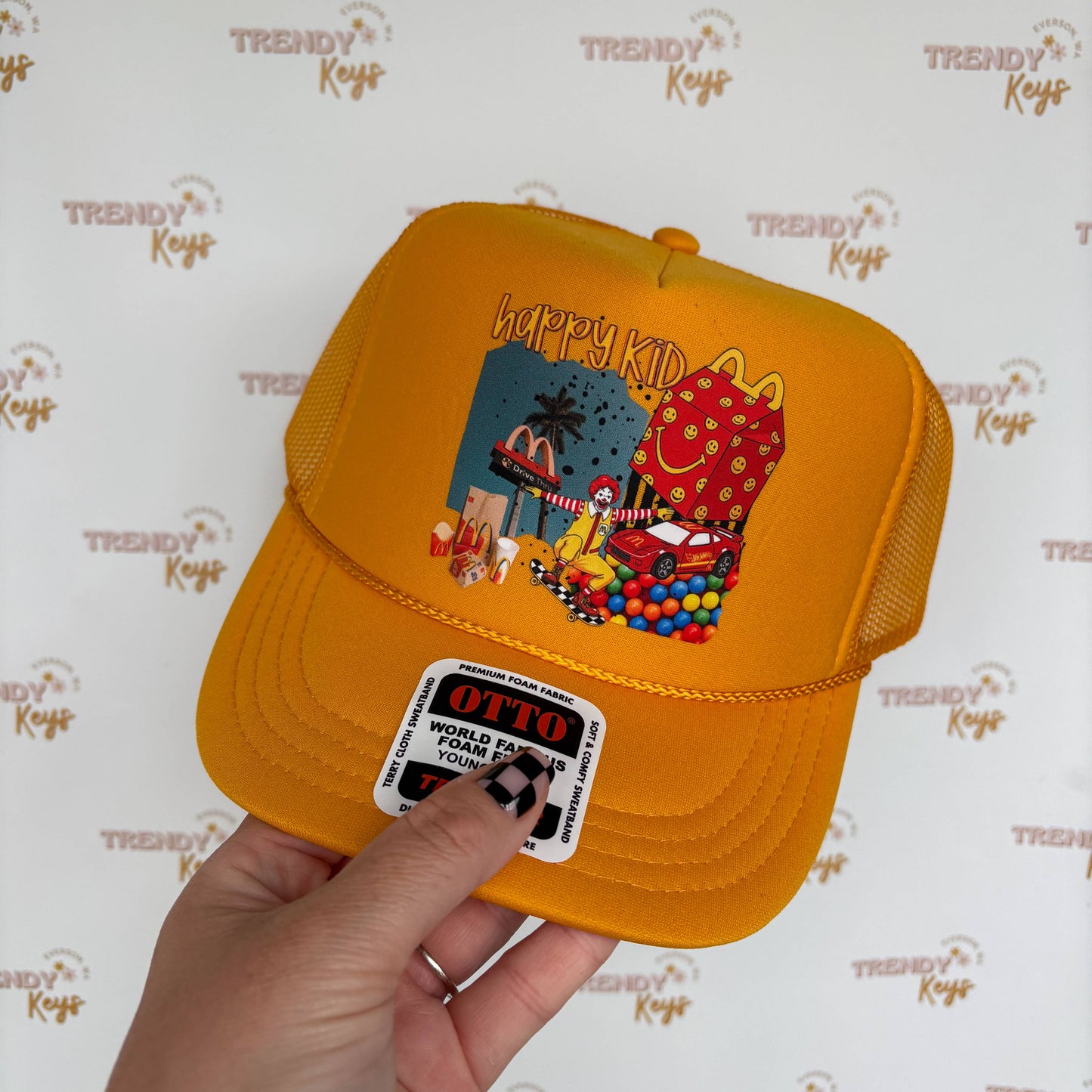 Happy Kid Youth Trucker Hat