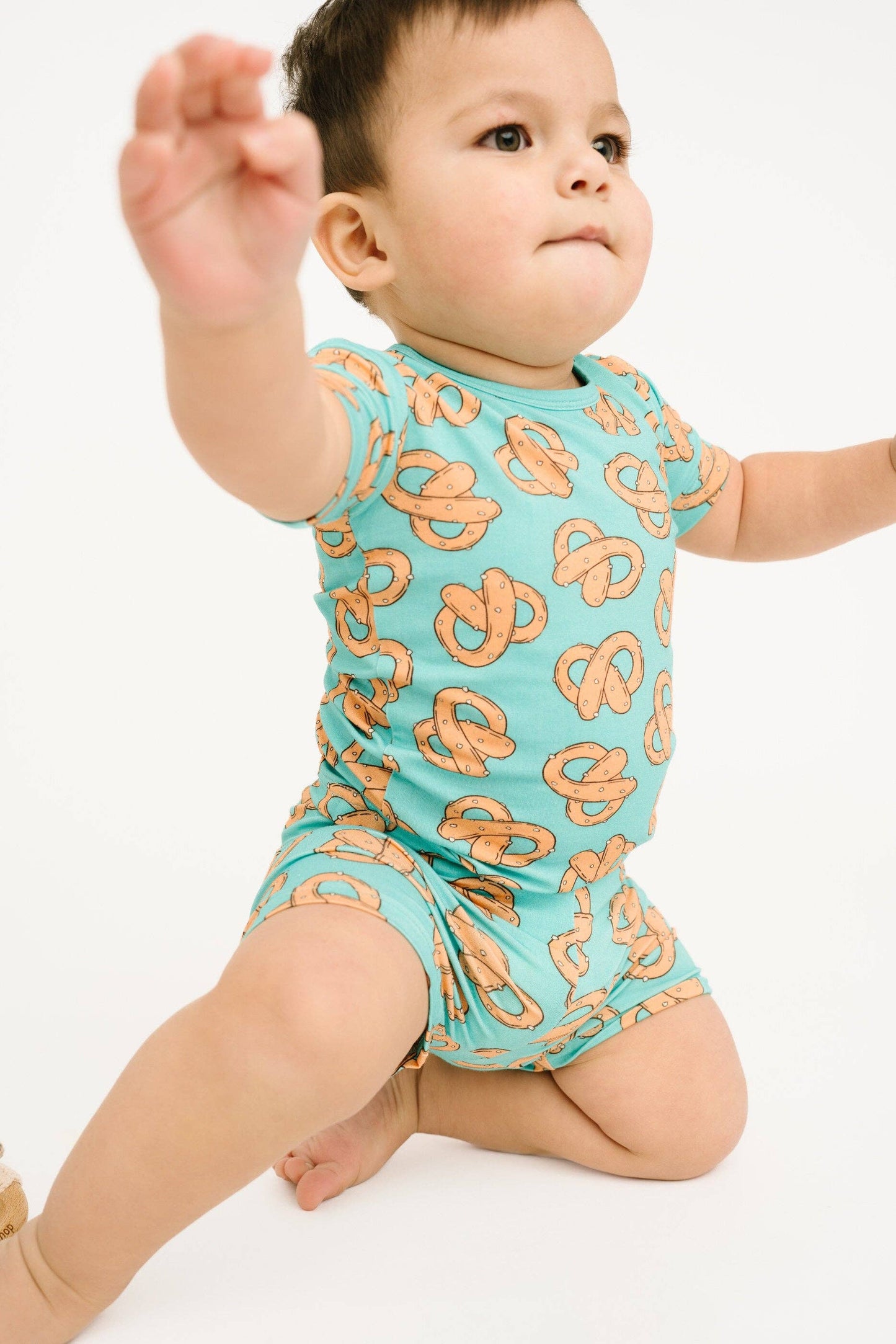 Pretzel Party Bamboo Shorts Set