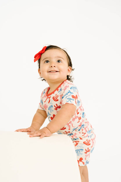 USA Bows Bamboo Shorts Set