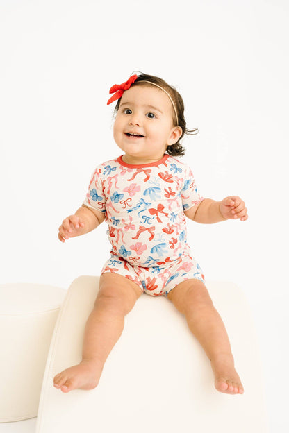 USA Bows Bamboo Shorts Set