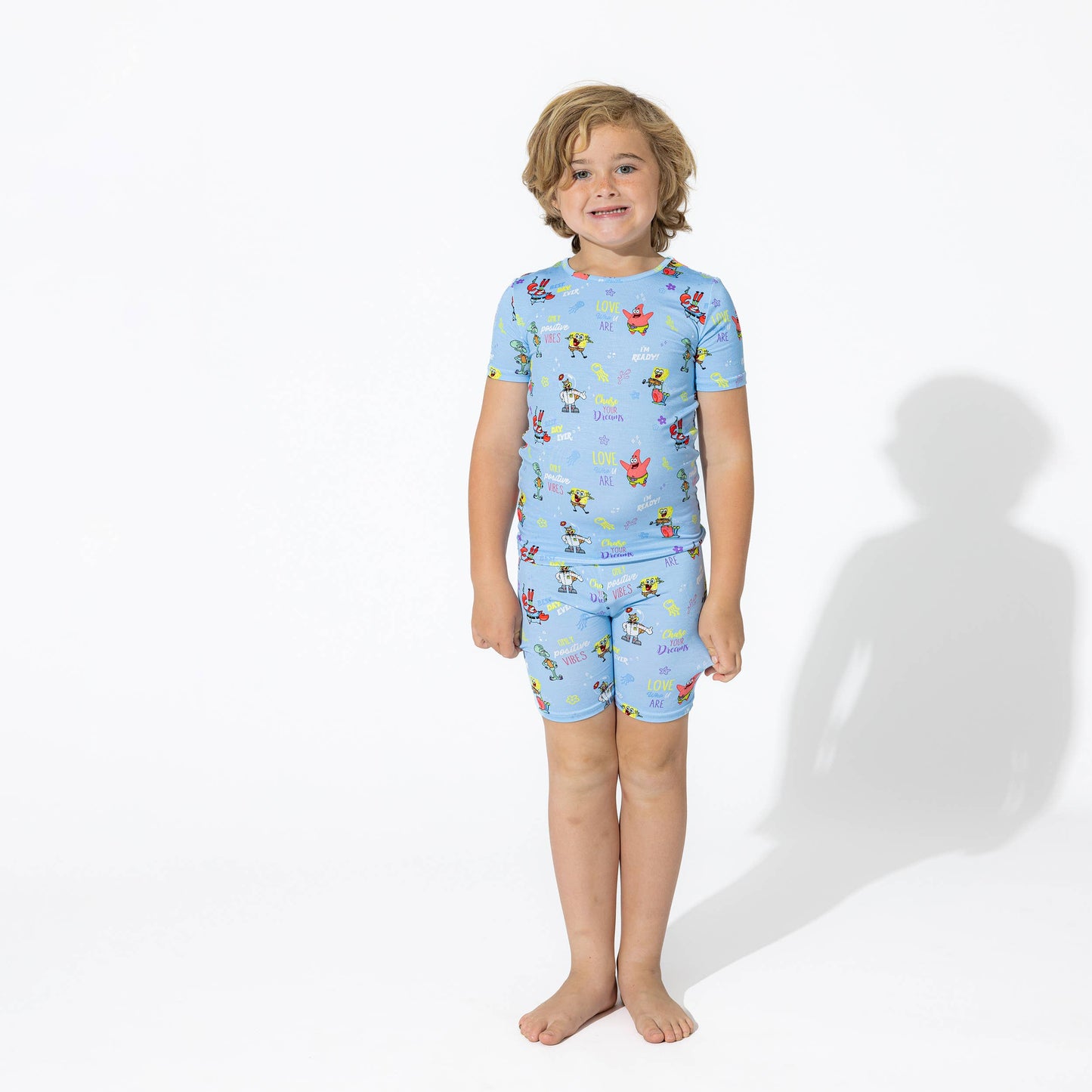 SpongeBob SquarePants: Good Vibes Bamboo Kids Pajama Short Set