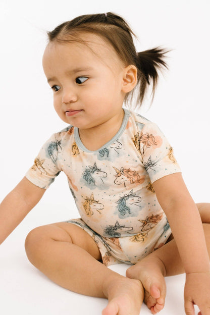 Stardust Unicorn Bamboo Shorts Set