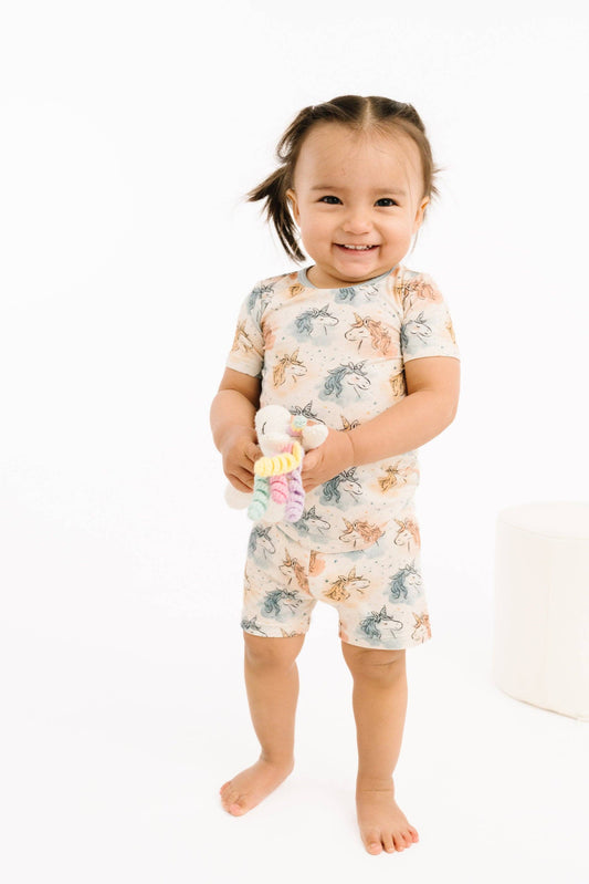 Stardust Unicorn Bamboo Shorts Set