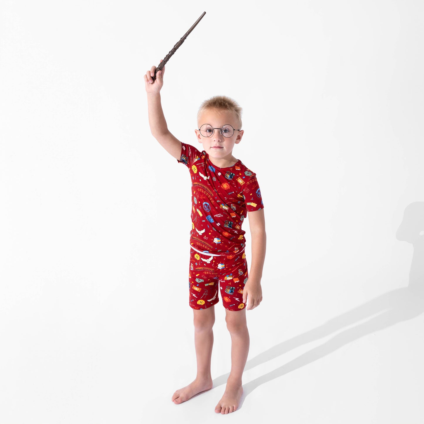 Harry Potter Hogwarts Express Bamboo Kids Pajama Short Set