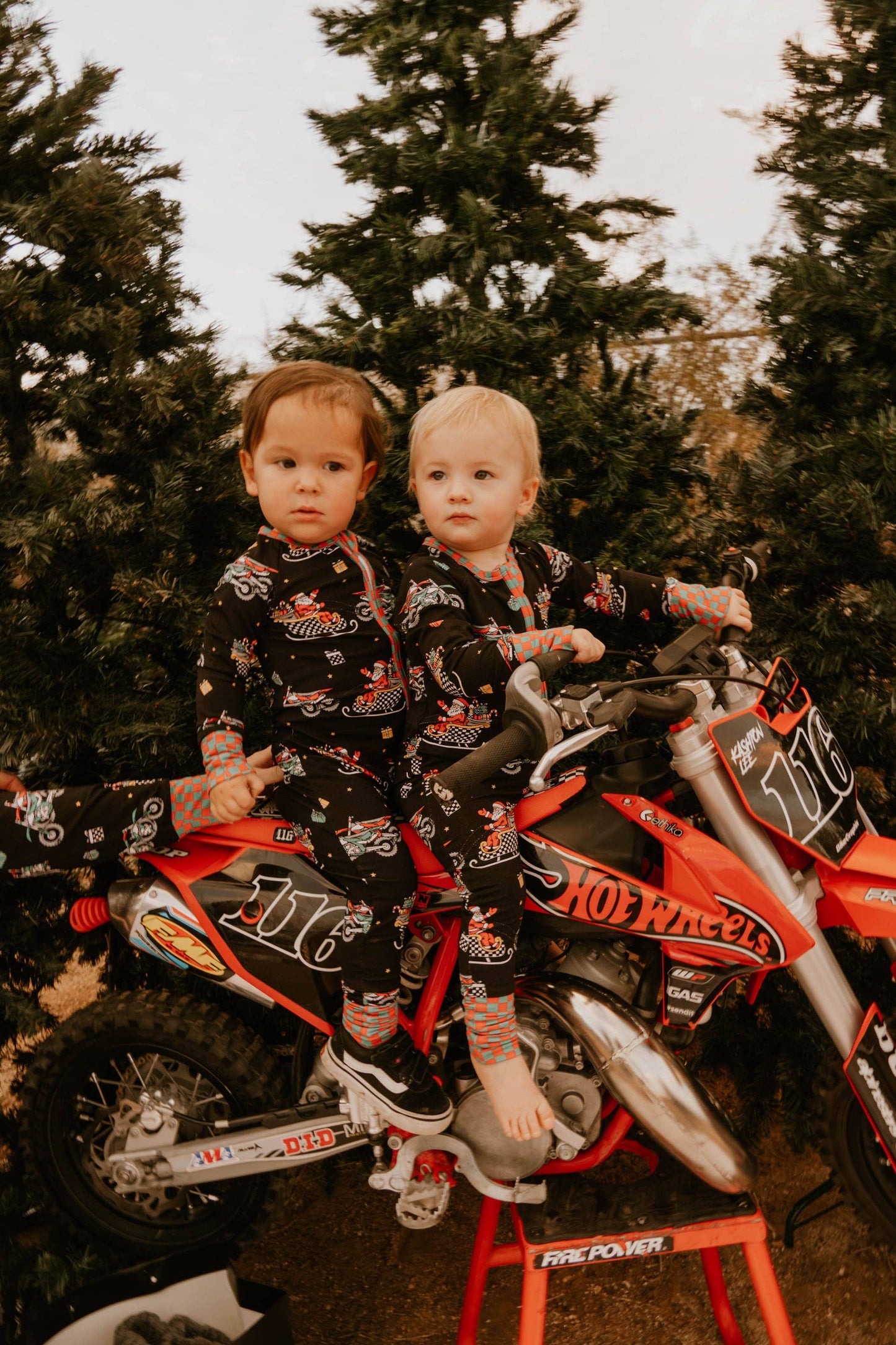 Santas Speedy Sleigh Zip Up Pajamas *PREORDER*