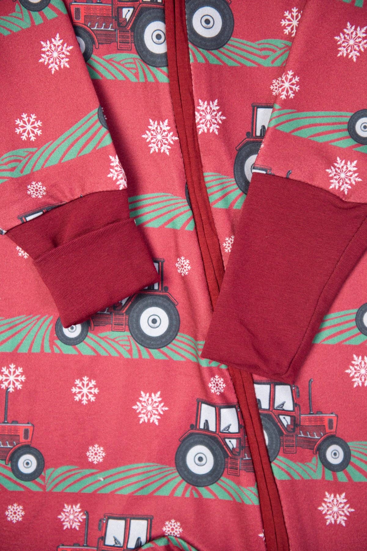 Red Tractor Christmas Baby Zippy