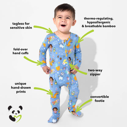 Dora: Fiesta Fun Bamboo Convertible Footie