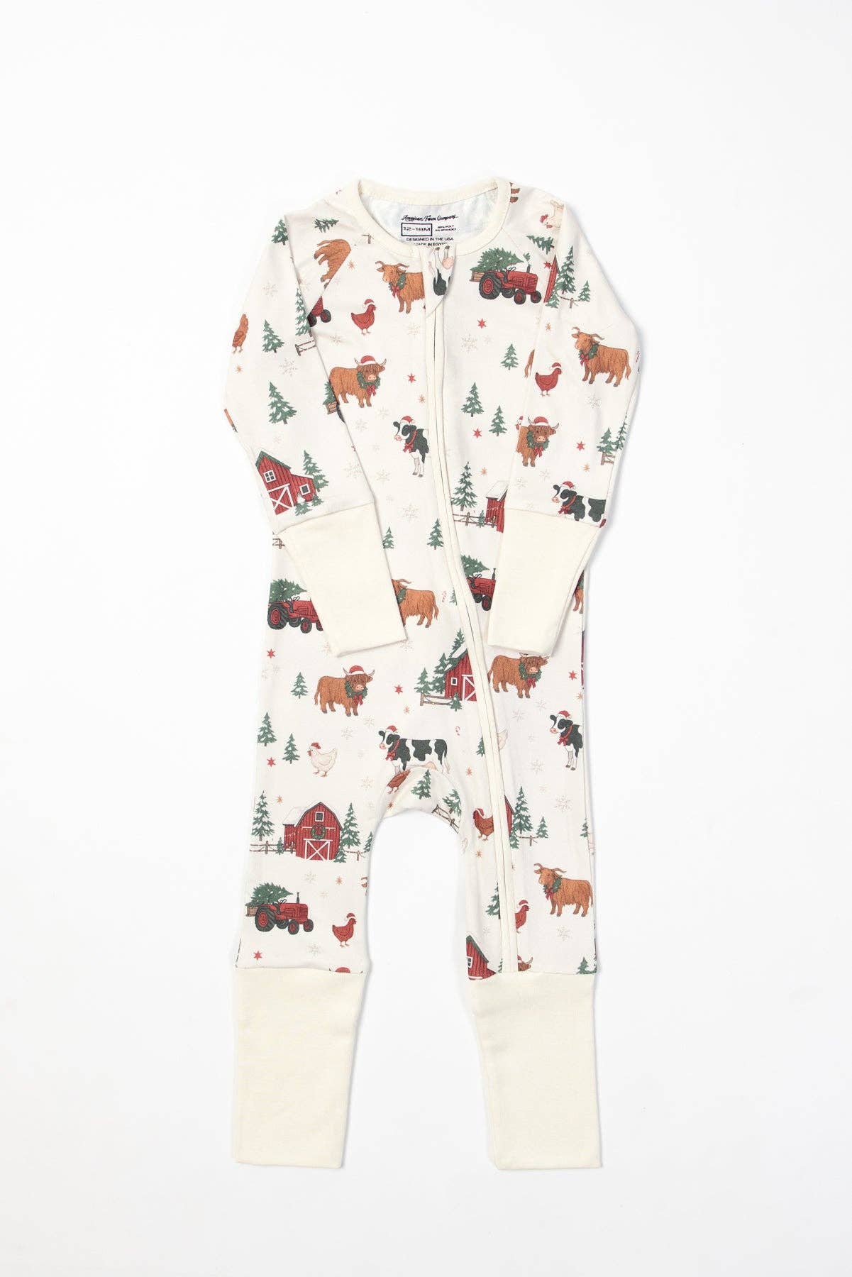 Christmas Barns & Animals Baby Zippy